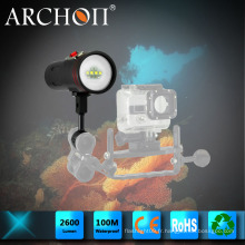 Archon W40vr lumière vidéo sous-marine Max 2600lumens plongée lampe de poche